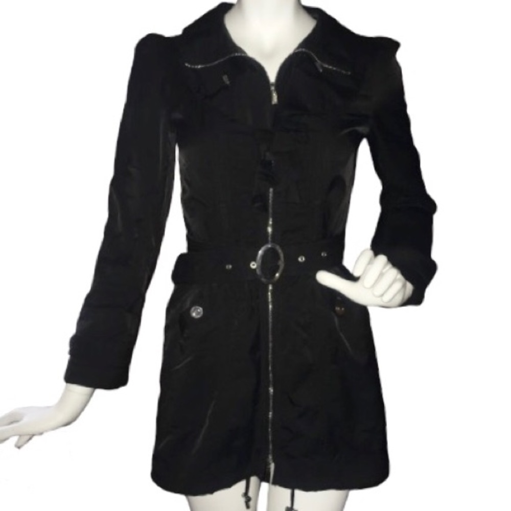 White House Black Market Belt Coat Jacket XXS
